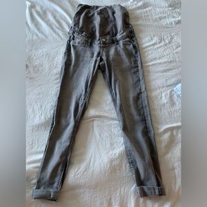 Grey maternity jeans